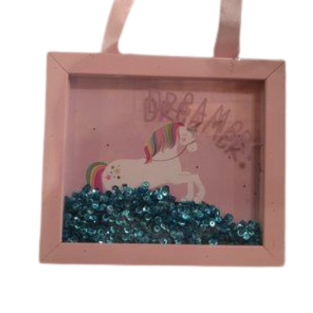 Unicorn Dreamer Picture With Glitter